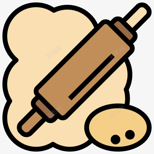 面团卷玩具29线颜色svg_新图网 https://ixintu.com 面团 玩具 颜色