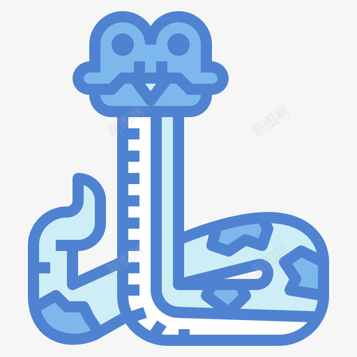 蛇宠物64蓝色svg_新图网 https://ixintu.com 宠物 蓝色