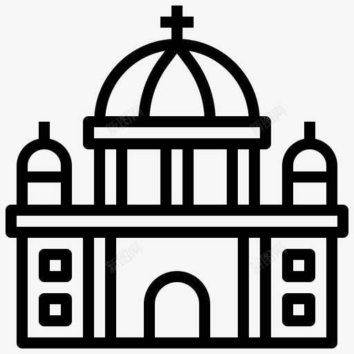 柏林大教堂德国20直线形svg_新图网 https://ixintu.com 柏林 大教堂 德国 直线 线形