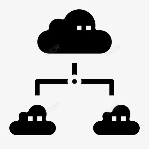 云网络技术22填充svg_新图网 https://ixintu.com 网络技术 填充