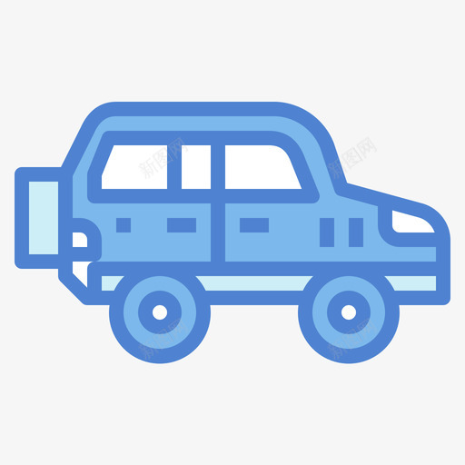 Suv5号车蓝色svg_新图网 https://ixintu.com Suv 5号车 蓝色