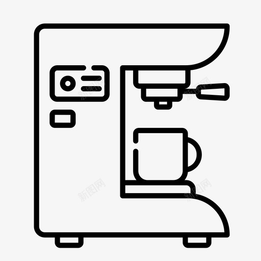 咖啡机浓缩咖啡机热饮svg_新图网 https://ixintu.com 咖啡机 浓缩 热饮 咖啡 像素 完美
