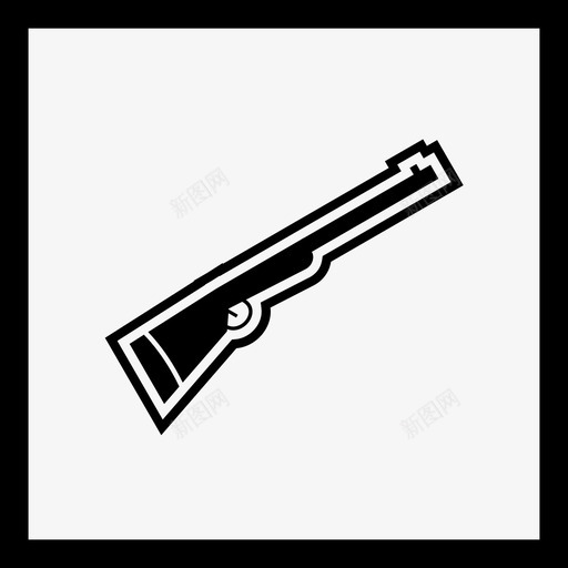 猎枪步枪射击svg_新图网 https://ixintu.com 猎枪 步枪 射击 武器 军事