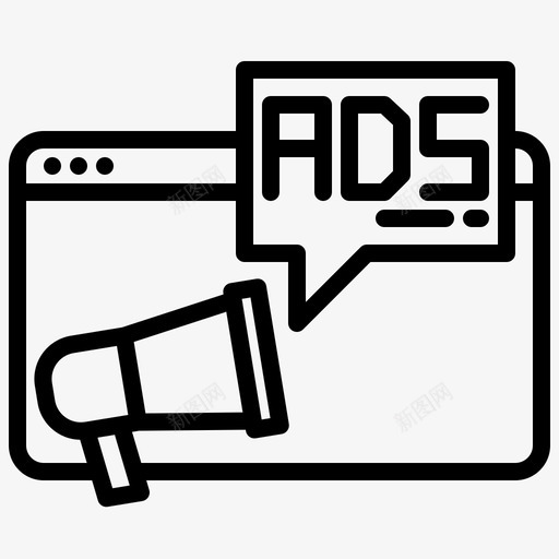 广告电子商务214线性svg_新图网 https://ixintu.com 广告 电子商务 线性