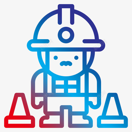 建筑工人1坡度svg_新图网 https://ixintu.com 建筑 建筑工 工人 坡度
