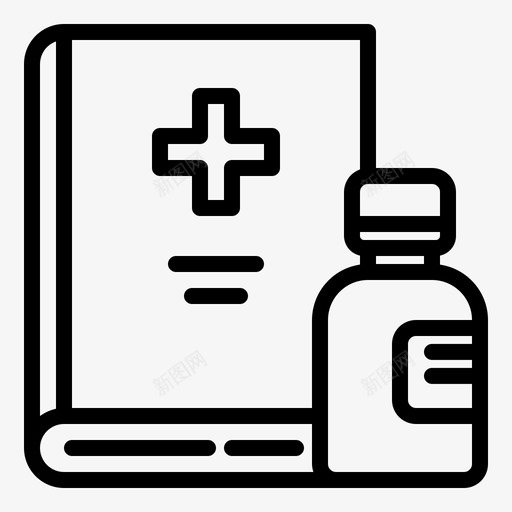 医学书医生手册svg_新图网 https://ixintu.com 医学 医生 手册 药房