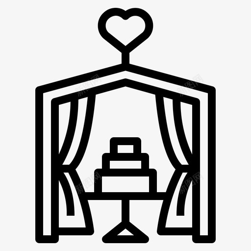 浪漫爱情婚礼svg_新图网 https://ixintu.com 爱情 浪漫 婚礼