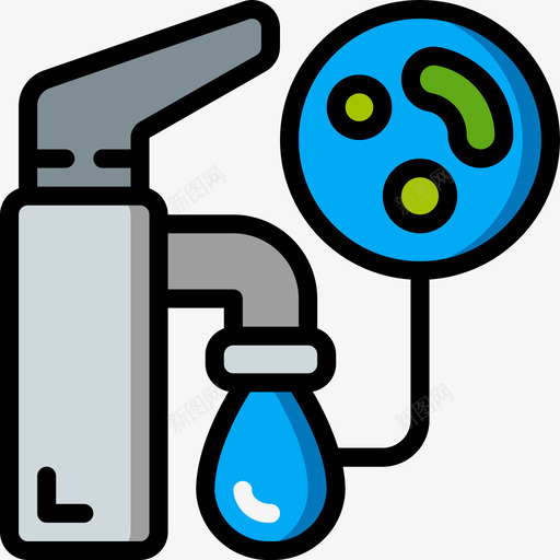水龙头卫生设施1线性颜色svg_新图网 https://ixintu.com 水龙头 卫生 设施 线性 颜色