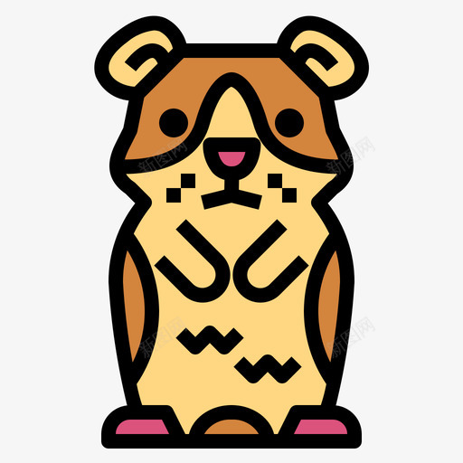 啮齿动物宠物63线形颜色svg_新图网 https://ixintu.com 啮齿 动物 宠物 线形 颜色