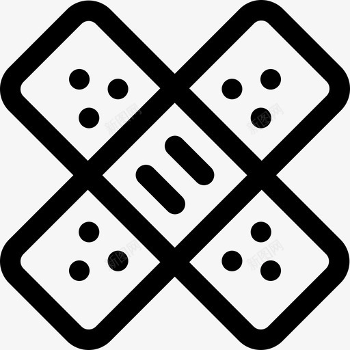绷带护理4线性svg_新图网 https://ixintu.com 绷带 护理 线性