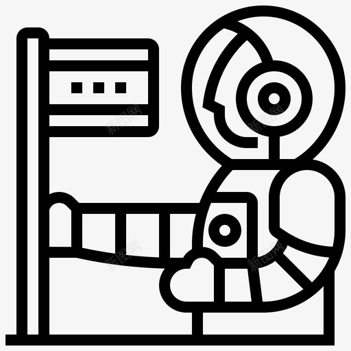 宇航员航天技术10线性svg_新图网 https://ixintu.com 宇航员 航天 技术 线性