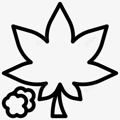 大麻成瘾20线性svg_新图网 https://ixintu.com 大麻 成瘾 线性