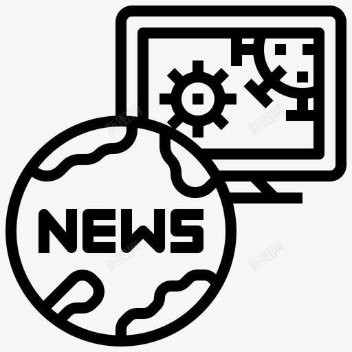 新闻冠状病毒和经济线性svg_新图网 https://ixintu.com 新闻 冠状 病毒 经济 线性