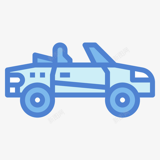 敞篷车5号车蓝色svg_新图网 https://ixintu.com 敞篷车 5号车 蓝色