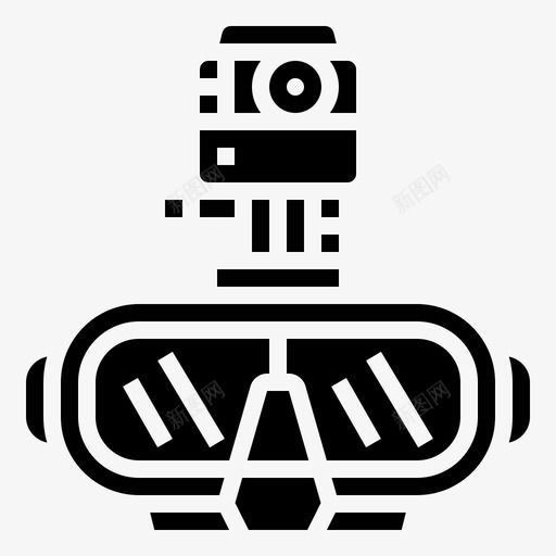 潜水面具潜水元素雕文svg_新图网 https://ixintu.com 潜水 面具 元素 雕文