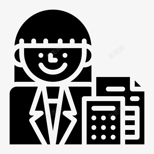 会计职业21字形svg_新图网 https://ixintu.com 会计 职业 字形