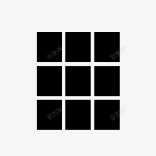 9竖方格svg_新图网 https://ixintu.com 方格