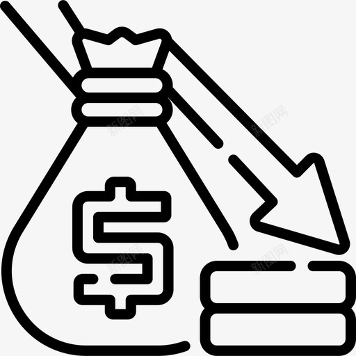 金钱损失破产2直系svg_新图网 https://ixintu.com 金钱 损失 破产 直系