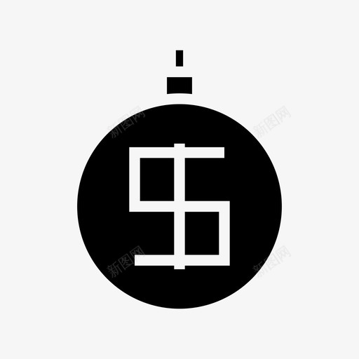时钟美元钱svg_新图网 https://ixintu.com 时钟 美元 秒表 计时器 生意