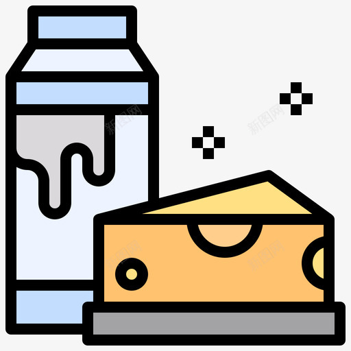奶酪早餐65原色svg_新图网 https://ixintu.com 奶酪 早餐 原色