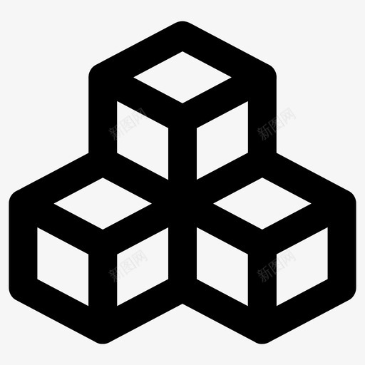 产品盒子纸箱svg_新图网 https://ixintu.com 产品 盒子 纸箱 方块 包装 电子商务