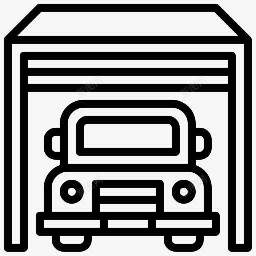 车库商业汽车svg_新图网 https://ixintu.com 车库 商业 汽车 停车场 车辆 汽车服务