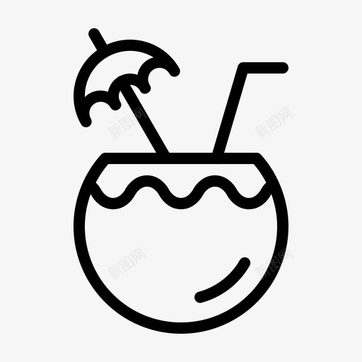 椰子饮料水果svg_新图网 https://ixintu.com 椰子 饮料 水果 夏日 提纲