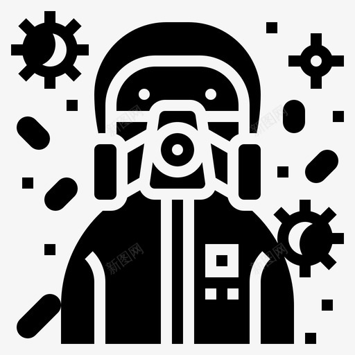 防护服冠状病毒covid194字形svg_新图网 https://ixintu.com 防护服 冠状 病毒 covid19 字形