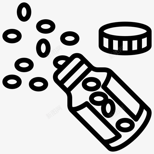 抗抑郁药成瘾20线性svg_新图网 https://ixintu.com 抑郁 成瘾 线性