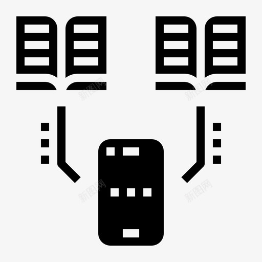 在线图书馆在线教育38填充svg_新图网 https://ixintu.com 在线 图书馆 在线教育 填充