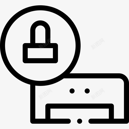 空调锁7线性svg_新图网 https://ixintu.com 空调 线性