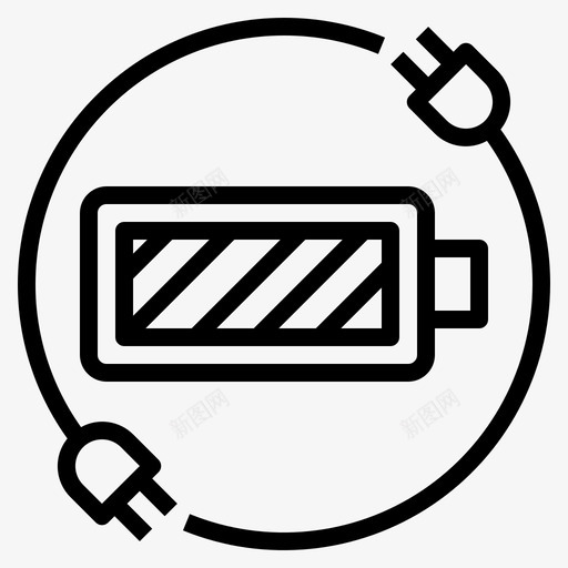 电池状态电动汽车5线性svg_新图网 https://ixintu.com 电池 状态 电动汽车 线性