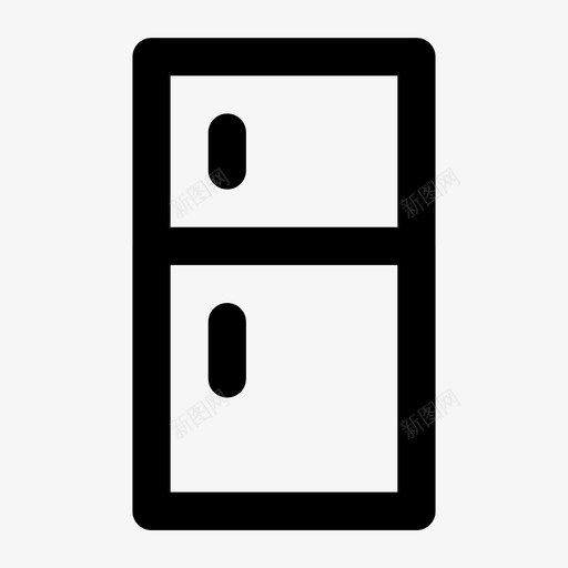 冰箱冷电子svg_新图网 https://ixintu.com 冰箱 电子 材料 粗体 线条