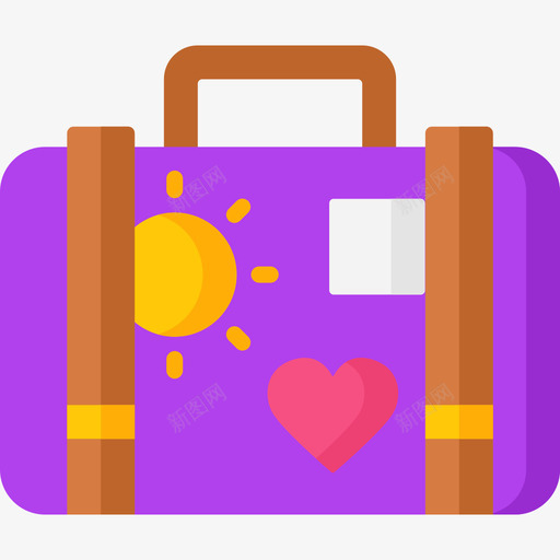 旅行包嬉皮士37扁平svg_新图网 https://ixintu.com 旅行包 嬉皮士 扁平