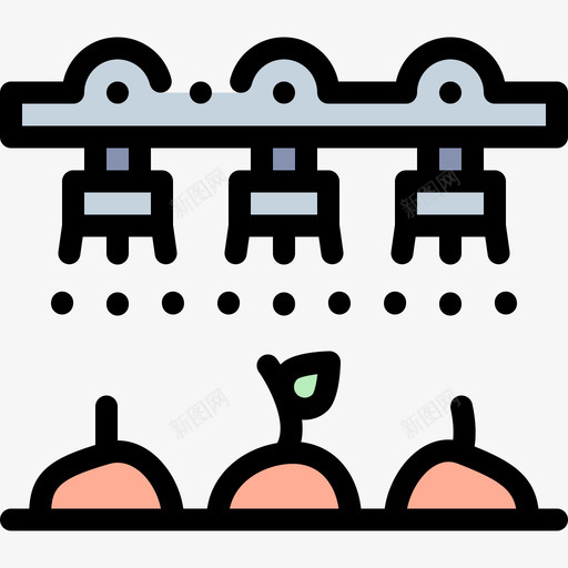 灌溉系统农业108线性颜色svg_新图网 https://ixintu.com 农业 灌溉 灌溉农业 系统 线性 颜色