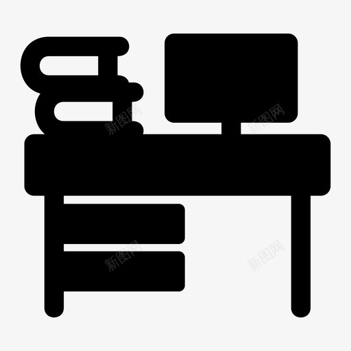 书桌电脑灯svg_新图网 https://ixintu.com 书桌 电脑 屏幕 工作