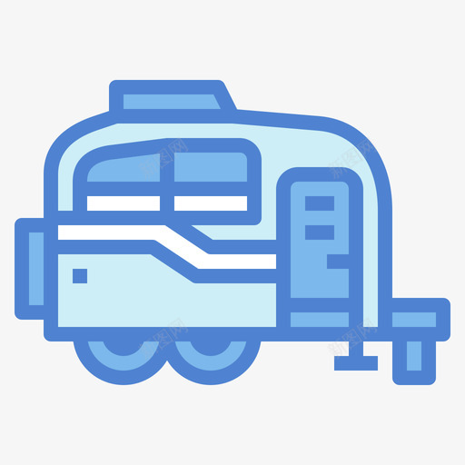 拖车5辆车蓝色svg_新图网 https://ixintu.com 拖车 5辆车 蓝色
