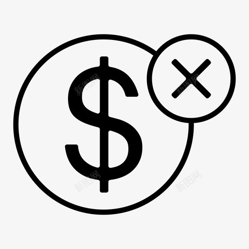 拒绝现金金钱svg_新图网 https://ixintu.com 拒绝 现金 金钱 财务