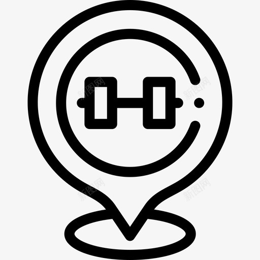 健身房运动训练3线性svg_新图网 https://ixintu.com 健身房 运动训练 线性