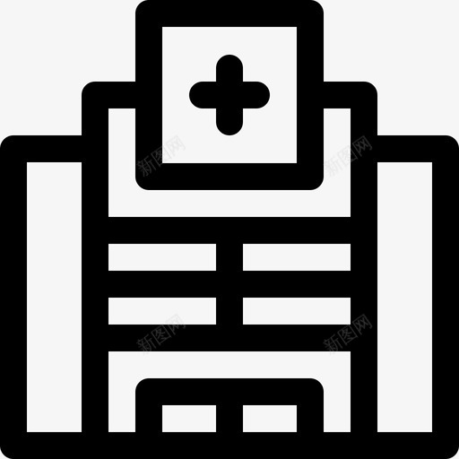 医院隔离区5直线svg_新图网 https://ixintu.com 医院 隔离区 直线