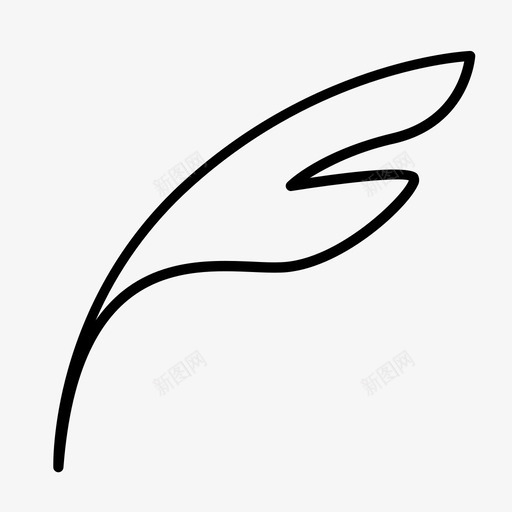 羽毛钢笔羽毛笔svg_新图网 https://ixintu.com 羽毛 毛笔 钢笔 写字