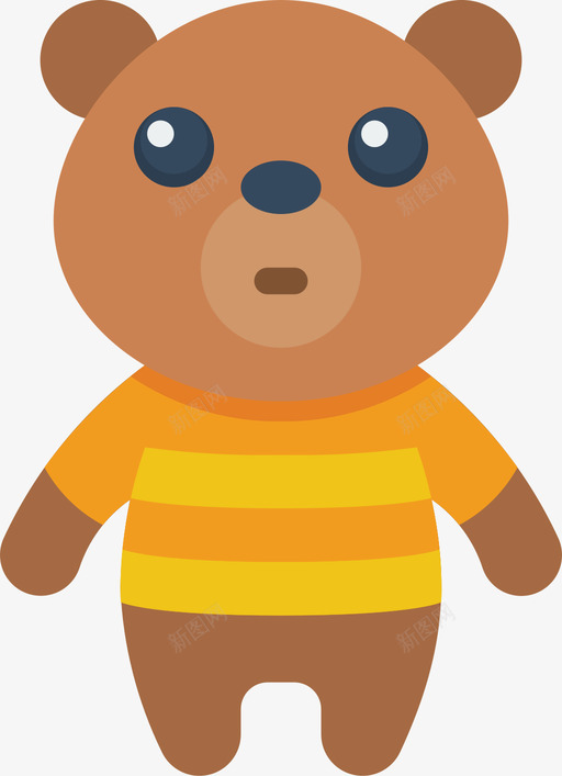 熊软玩具扁的svg_新图网 https://ixintu.com 玩具 扁的