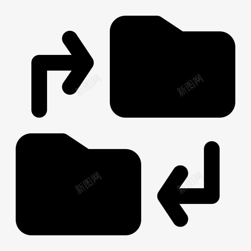 同步文件夹文档文件svg_新图网 https://ixintu.com 文件夹 同步 文档 文件 实心