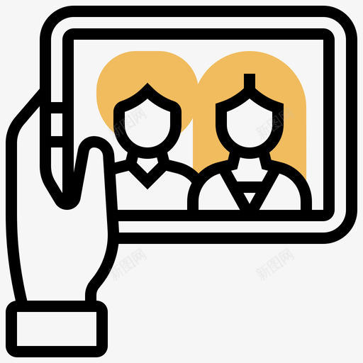 照片友谊70黄影svg_新图网 https://ixintu.com 照片 友谊 黄影