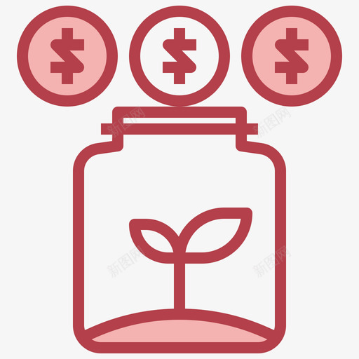 投资商业分析7红色svg_新图网 https://ixintu.com 投资 商业 分析 红色