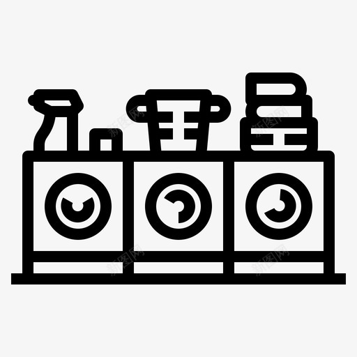 洗衣机旅舍8直列式svg_新图网 https://ixintu.com 洗衣机 旅舍 直列 列式