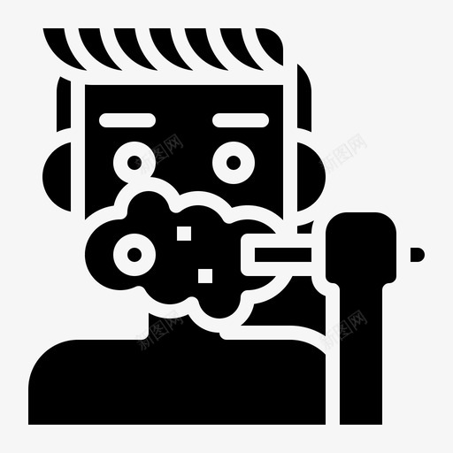 刷牙健康与卫生2字形svg_新图网 https://ixintu.com 刷牙 健康 卫生 字形