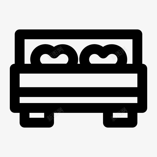 床爱情已婚svg_新图网 https://ixintu.com 情人节 爱情 已婚 浪漫 黑色 轮廓