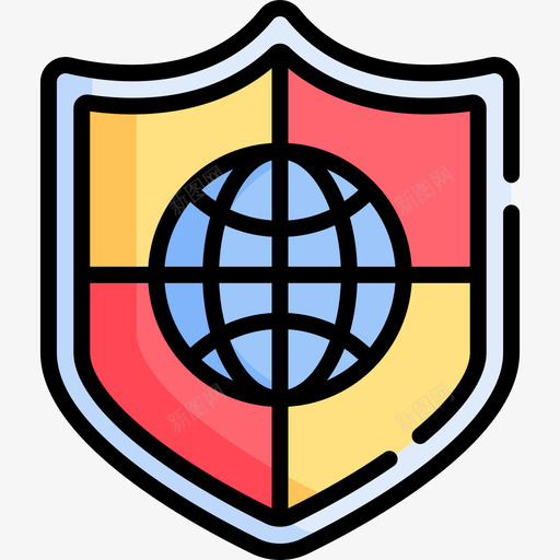 保护网络托管93线性颜色svg_新图网 https://ixintu.com 保护 网络 托管 线性 颜色