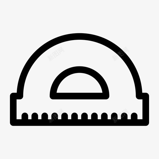 量角器学习测量svg_新图网 https://ixintu.com 量角器 学习 测量 直线 学生 教育